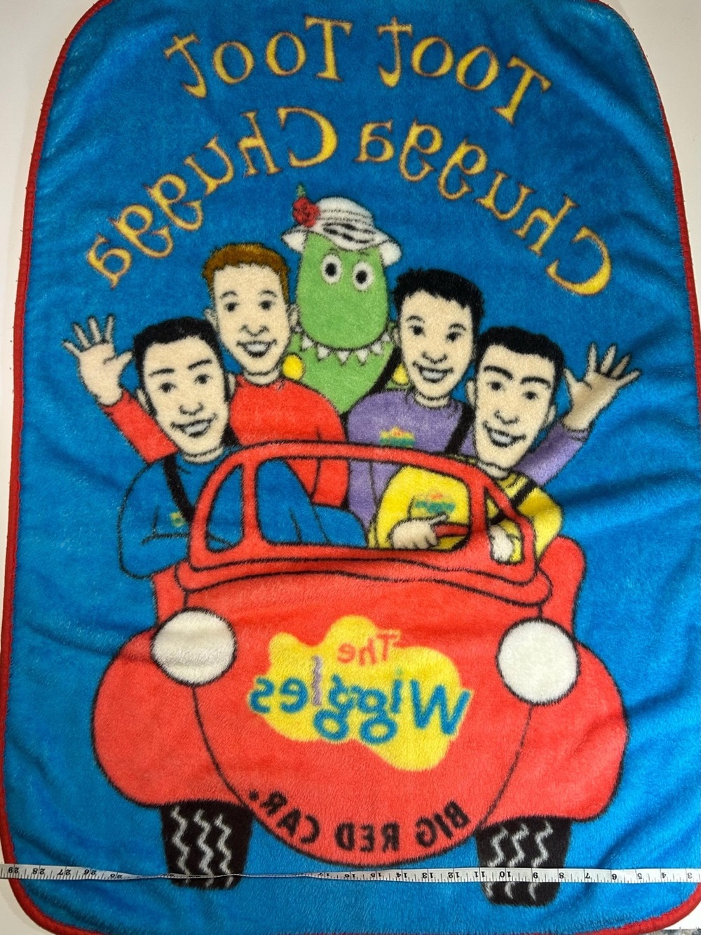 The Wiggles Big Red Car Plush Blanket 2004 Toot Toot Chugga 30 X 45  Vintage - Picture 5 of 7